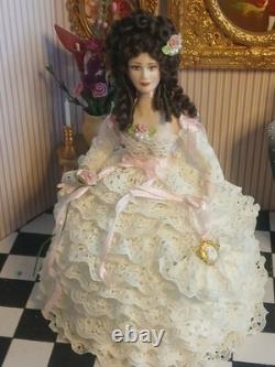 1/12 Porcelin Dolls House Doll. 16cm In Height. Handmade