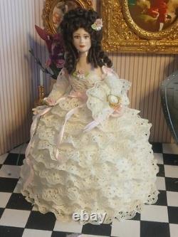 1/12 Porcelin Dolls House Doll. 16cm In Height. Handmade