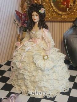 1/12 Porcelin Dolls House Doll. 16cm In Height. Handmade