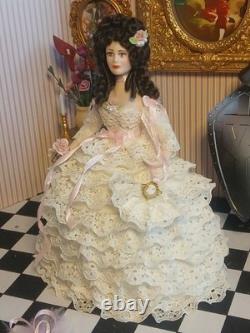 1/12 Porcelin Dolls House Doll. 16cm In Height. Handmade