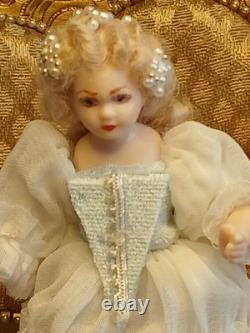 1/12 Porcelin Dolls House Doll? 8cm In Height. I Combine P&P