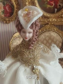 1/12 Porcelin Dolls House Doll. ART. Display? 16cm In Height