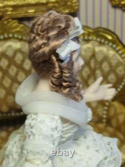 1/12 Porcelin Dolls House Doll. Beautiful? 15cm In Height