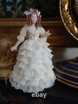 1/12 Porcelin Dolls House Doll. Beautiful? 15cm In Height