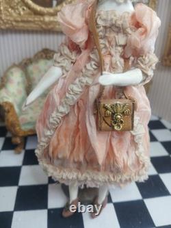 1/12 Porcelin Dolls House Doll. Boxed/ Papers
