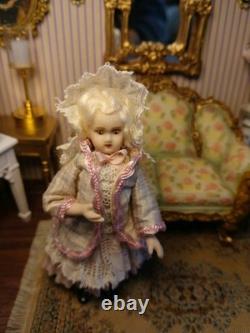 1/12 Porcelin Dolls House Doll Child