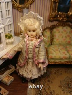 1/12 Porcelin Dolls House Doll Child