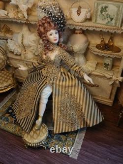 1/12 Porcelin Dolls House Doll. Exquisite. 16cm In Height