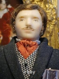 1/12 Porcelin Dolls House Doll. Rare. 15cm In Height