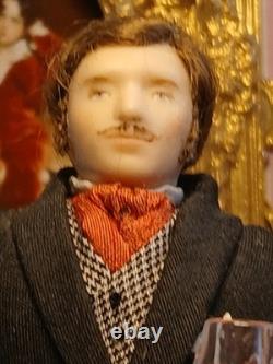 1/12 Porcelin Dolls House Doll. Rare. 15cm In Height