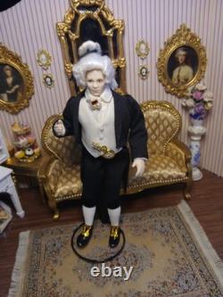 1/12 Porcelin Dolls House Doll. Stunning? I COMBINE P&P On Dolls ONLY