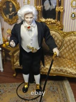 1/12 Porcelin Dolls House Doll. Stunning? I COMBINE P&P On Dolls ONLY