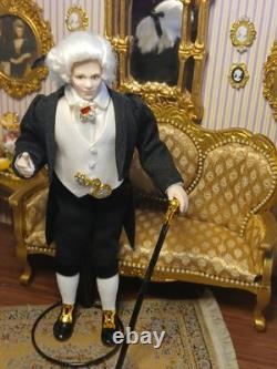 1/12 Porcelin Dolls House Doll. Stunning? I COMBINE P&P On Dolls ONLY
