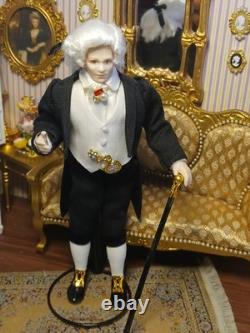 1/12 Porcelin Dolls House Doll. Stunning? I COMBINE P&P On Dolls ONLY