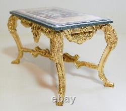 1/12 SCALE DOLLS HOUSE MINIATURE PIETRA DURA TABLE BY KARL McNICHOLL