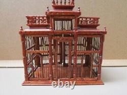 1 12 dolls house vintage miniature Jiayi birdcage and table for your pet birds