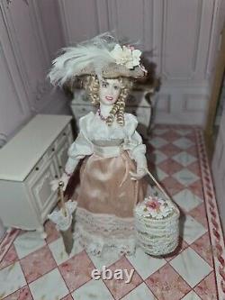 1/ 12 th dressed doll house doll miniature handmade