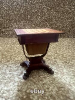 1/12th Dolls House Miniature Artisan Games Table Handmade