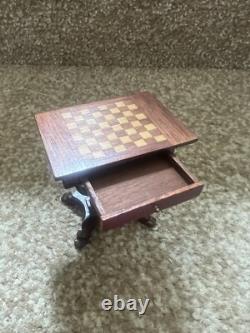 1/12th Dolls House Miniature Artisan Games Table Handmade