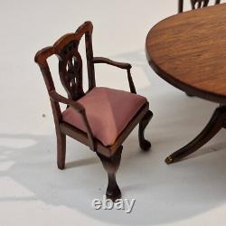 1/12th Scale Doll House, Furniture, Dining table and chairs Hadley Holgate ME29