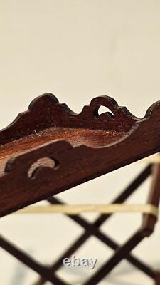1/12th Scale Doll House Miniature, Escutcheon, Tray & Stand, Artisan Made, ME44