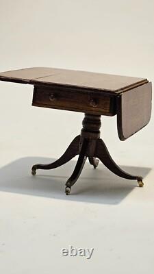 1/12th Scale Doll House Miniature, Furniture, Folding Table, Artisan Made ME26