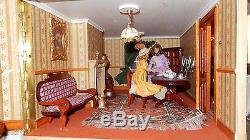1/2 scale dolls house complete with furnature and models