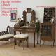 1/6 Scale Dolls House Miniature Furniture Unfinished Dressing Table Side Cabinet