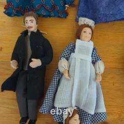 10x Lovely Vintage Dolls HOUSE Miniature 1/12 scale artisan porcelain figures
