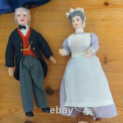 10x Lovely Vintage Dolls HOUSE Miniature 1/12 scale artisan porcelain figures