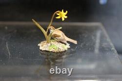 112 IGMA Vintage Mary McGrath Artisan Handcrafted Lovely Flower With Bird