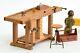 112 Miniature Carpenter Workbench Roubo Bench Garage Table Dolls House Workshop