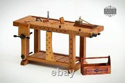 112 Miniature Carpenter Workbench Roubo Bench garage table dolls house workshop
