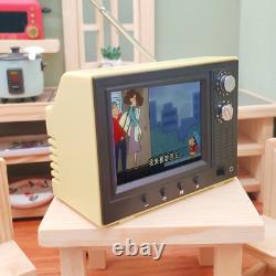 112 Miniature Doll Furniture Retro TV Player Television Dolls house Accessories