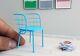 112 Miniature Side Chair Seat Chaise Dolls House Kitchen Dining Room Furniture
