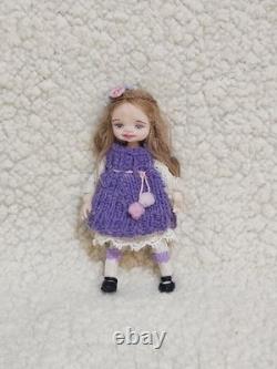 112 OOAK Dolls House Miniature Little Girl Doll