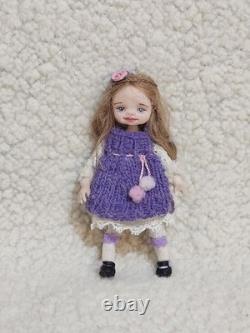 112 OOAK Dolls House Miniature Little Girl Doll