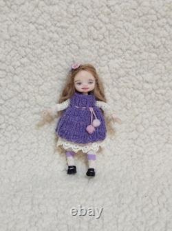 112 OOAK Dolls House Miniature Little Girl Doll