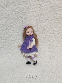 112 OOAK Dolls House Miniature Little Girl Doll
