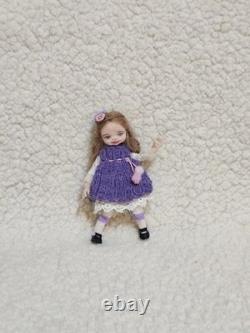 112 OOAK Dolls House Miniature Little Girl Doll