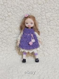112 OOAK Dolls House Miniature Little Girl Doll