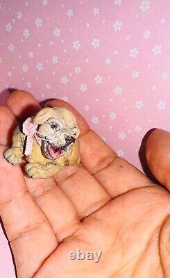 112 OOAK Dolls House miniature Labrador puppy Rosie dog animal
