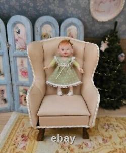 112 OOAK Miniature Dolls House Baby Toddler Girl Doll Artist Handmade