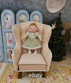 112 OOAK Miniature Dolls House Baby Toddler Girl Doll Artist Handmade