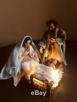112 OOAK miniature dolls Nativity dollhouse, Jesus, Mary, Joseph. ALMA Artistry