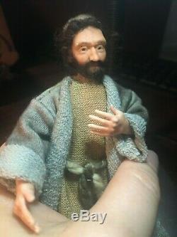 112 OOAK miniature dolls Nativity dollhouse, Jesus, Mary, Joseph. ALMA Artistry