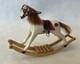 112 Scale Dolls House Miniature Artisan Rocking Horse On Bows Handmade Unique