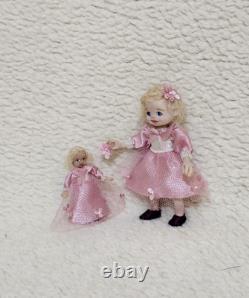 112 scale OOAK Dolls House Miniature Little Girl Doll and Toy Dolly Handmade