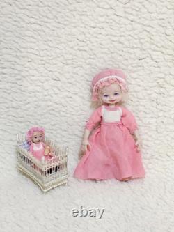 112 scale OOAK Dolls House Miniature Little Girl Doll and Toy Dolly Handmade