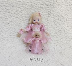 112 scale OOAK Dolls House Miniature Little Girl Doll and Toy Dolly Handmade
